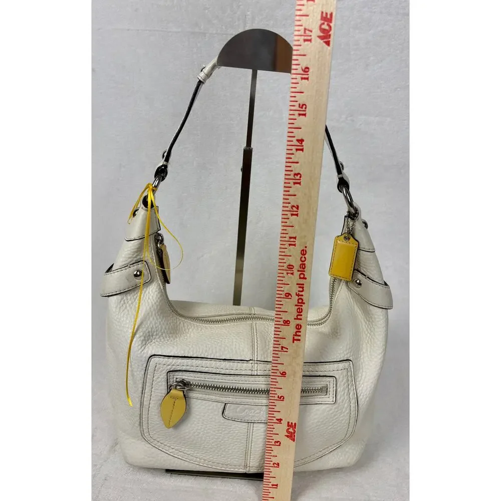 Coach Vintage Y2K Penelope in White Pebble Leather Hobo Bag - Picture 12 of 16